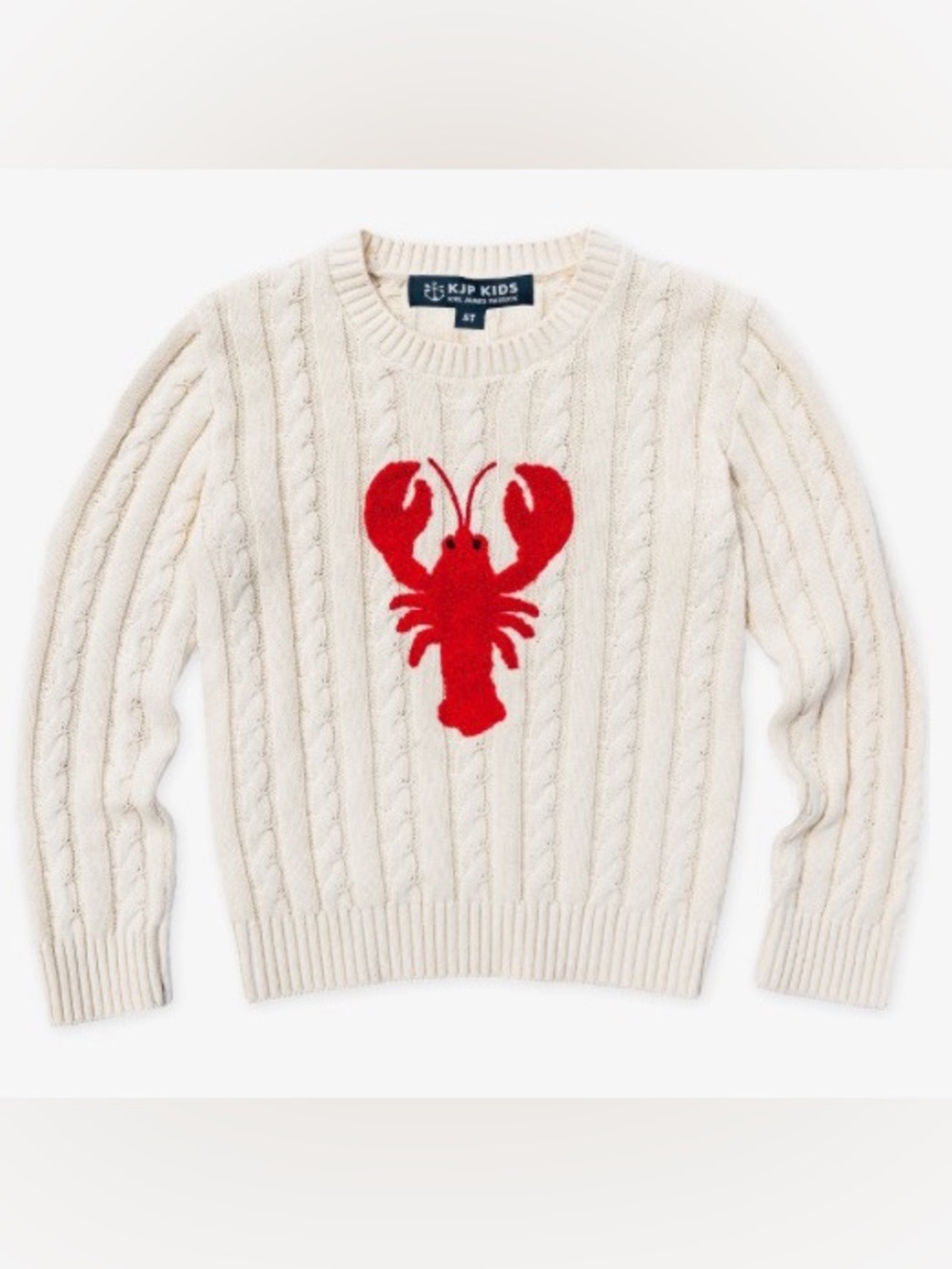 KJP Kids Lobster Cable Knit Kids Sweater (Size: 3T)